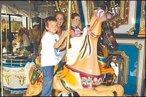 Carousel at Clemyjontri Park Playground